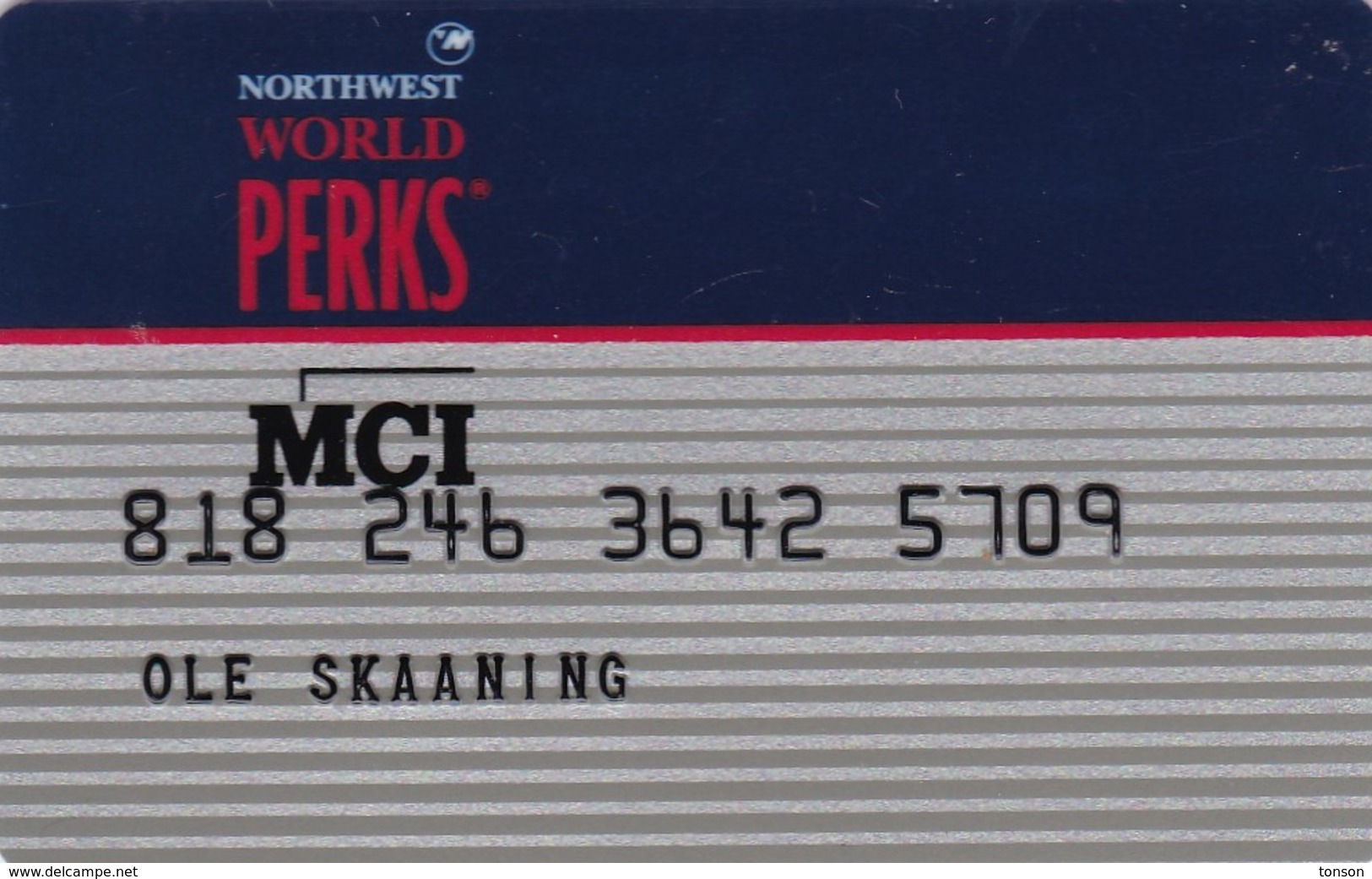 United States, MCI Northwest World Perks, 2 Scans. - Sonstige & Ohne Zuordnung