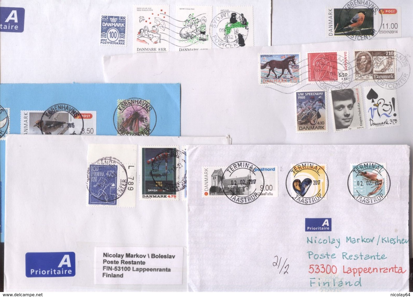 Denmark 6 Cover, Lettre, Brief - Lettres & Documents