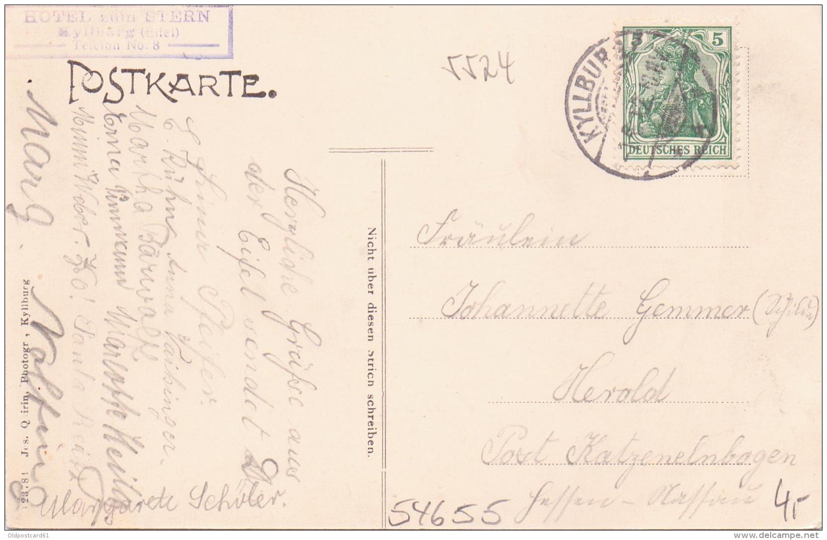 ALTE  AK   KYLLBURG / Rnld.-Pf.  - Teilansicht - Gelaufen 1912 - Other & Unclassified