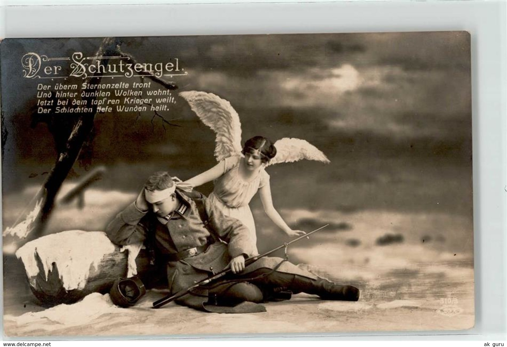 51818864 - Schutzengel Soldat WK I Poesie - Anges