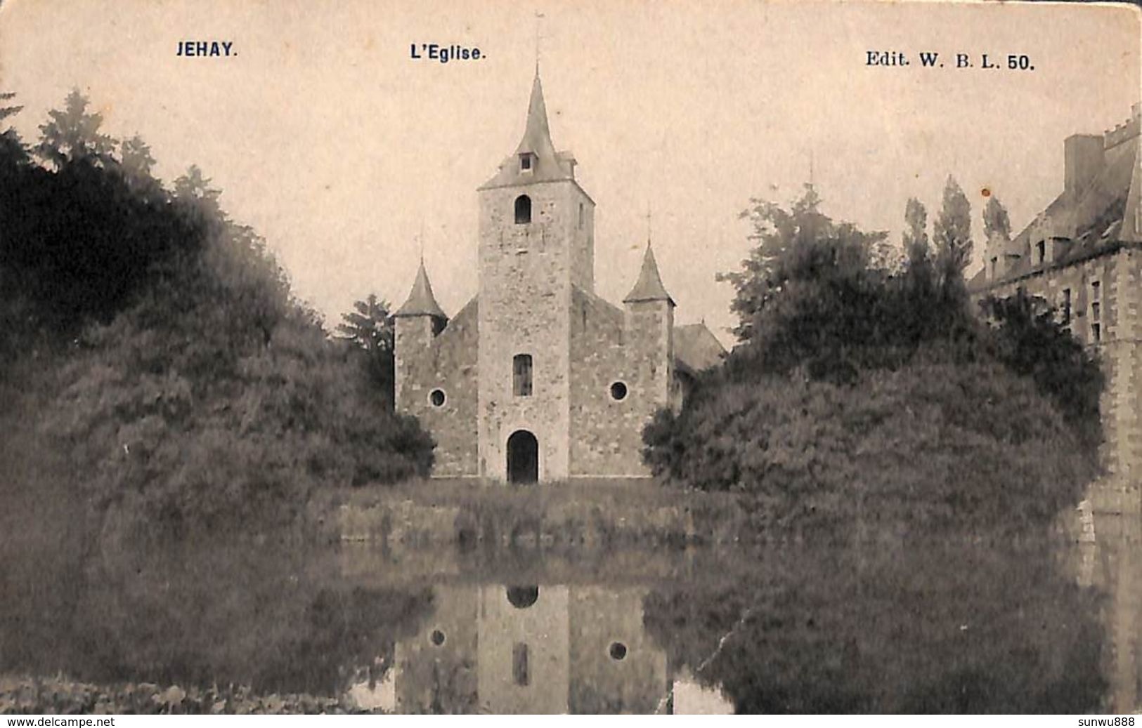 Jehay - L'Eglise (Edit W B 1913) - Verlaine