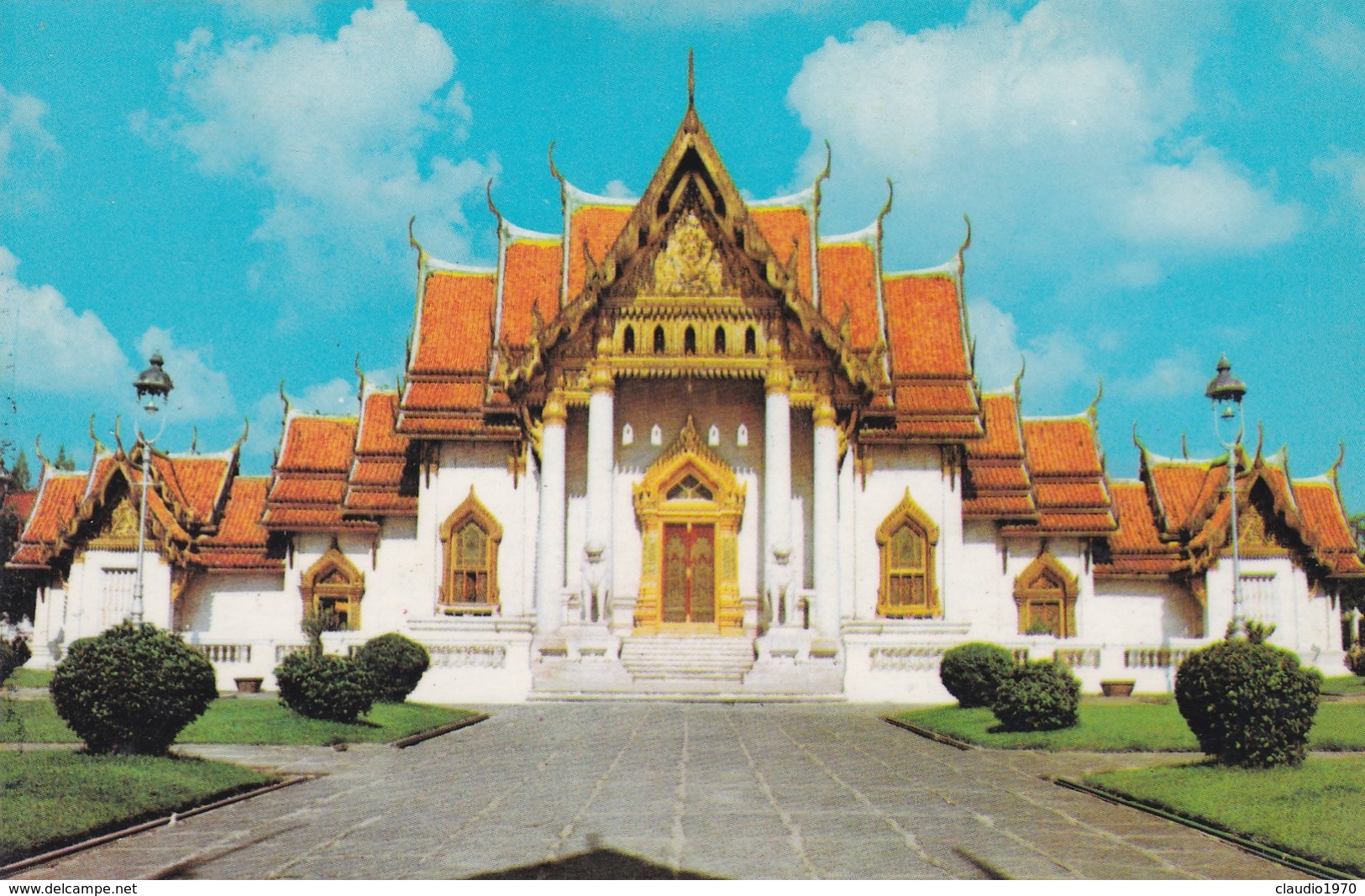 CARTOLINA - POSTCARD - TAILANDIA - WAT BENCHAMABOPHITR - MARPLE TEMPLE BANGKOK - Tailandia
