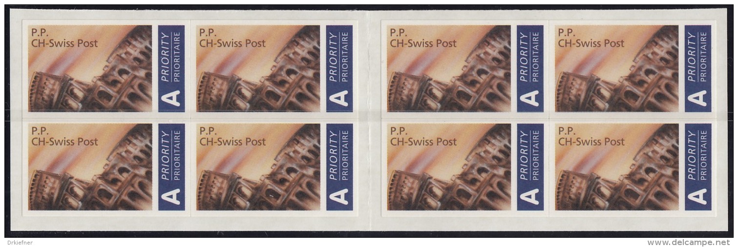 Swiss Post International, Postdienst-Vignetten Für Italien, Komplette Markenheftchen, Touristenmarke 2-5 Städteansichten - Portofreiheit
