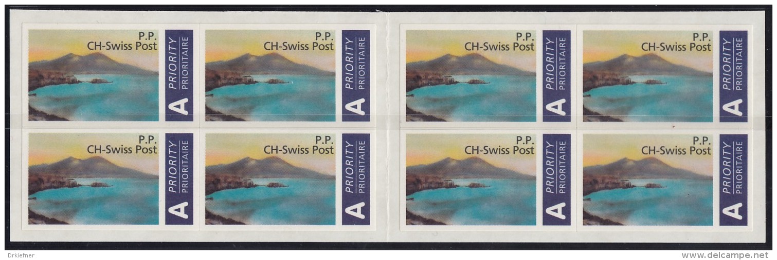 Swiss Post International, Postdienst-Vignetten Für Italien, Komplette Markenheftchen, Touristenmarke 2-5 Städteansichten - Portofreiheit