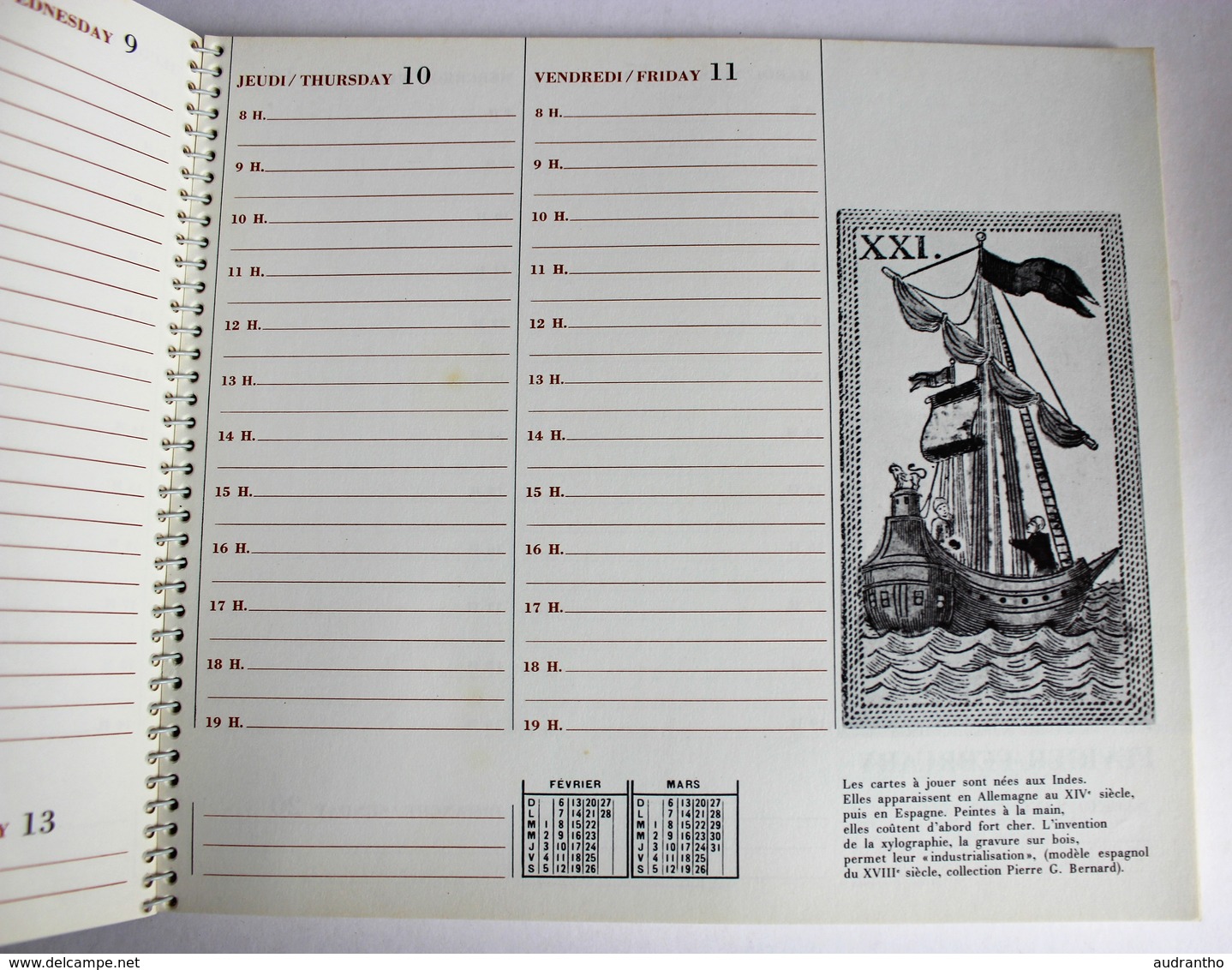 Beau Calendrier Agenda 1966 Compagnie Maritime Des Chargeurs Réunis Compagnie Fabre SGTM Paquebot Bateau - Other & Unclassified