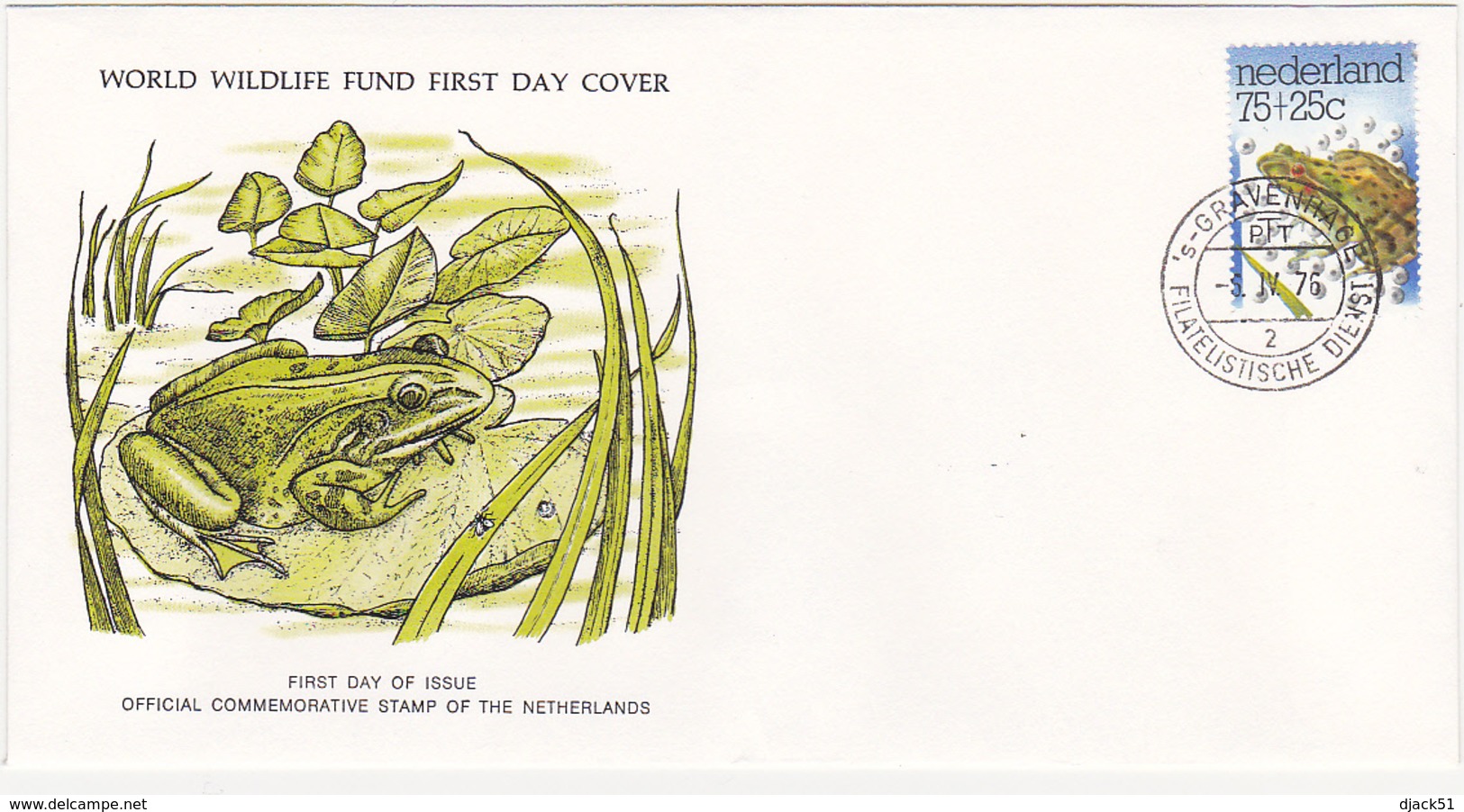 1976 / Lot De 2 Enveloppes 1er Jour Du Fonds Mondial Pour La Nature / FDC / PAYS-BAS / NETHERLANDS - FDC