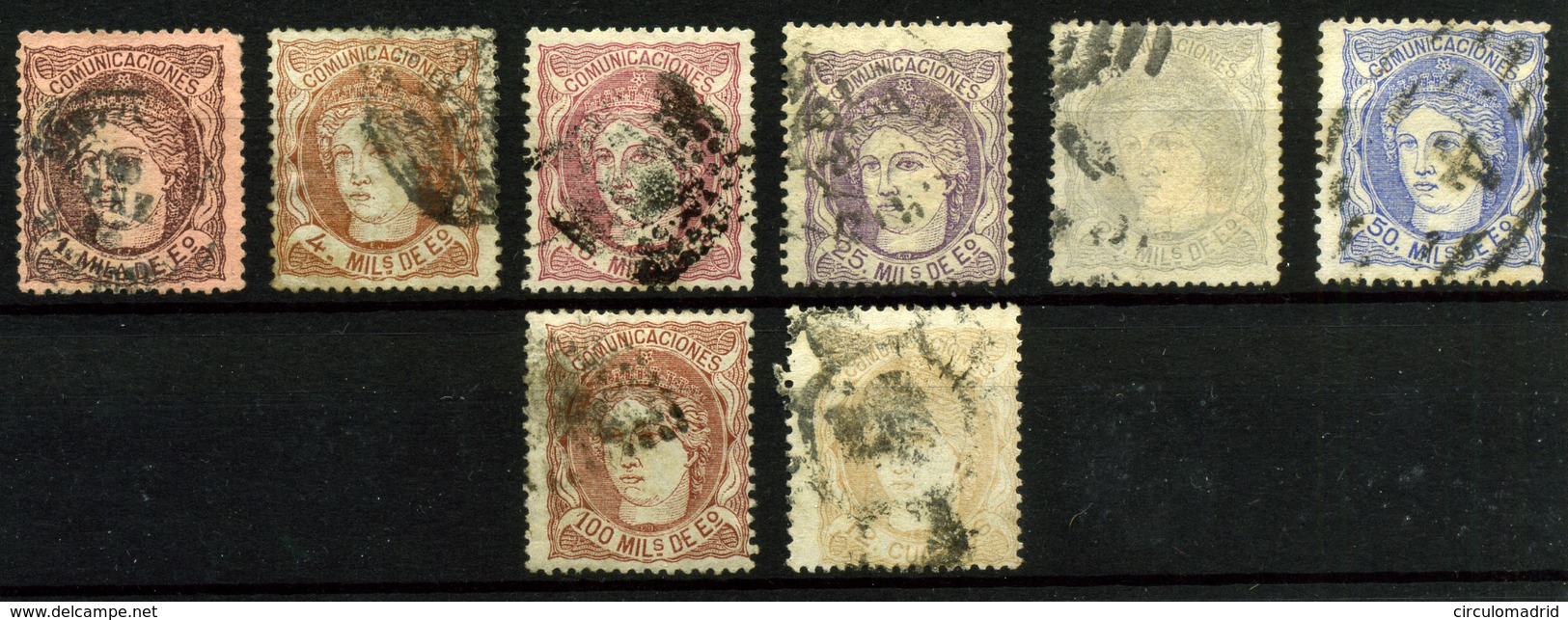 2423- España Nº 102, 104/8 Y 113 - Used Stamps