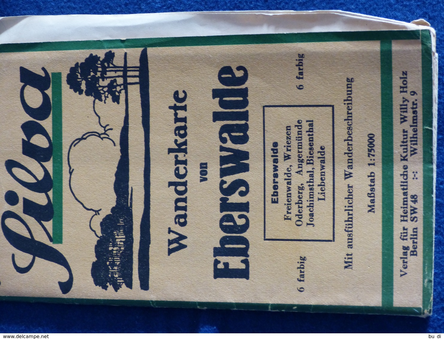 Wanderkarte Eberswalde - Angermünde - Wandlitz - 1930-iger Jahre - Mit Hinweisen Zur Bahnfahrt Ab Berlin - Geographical Maps