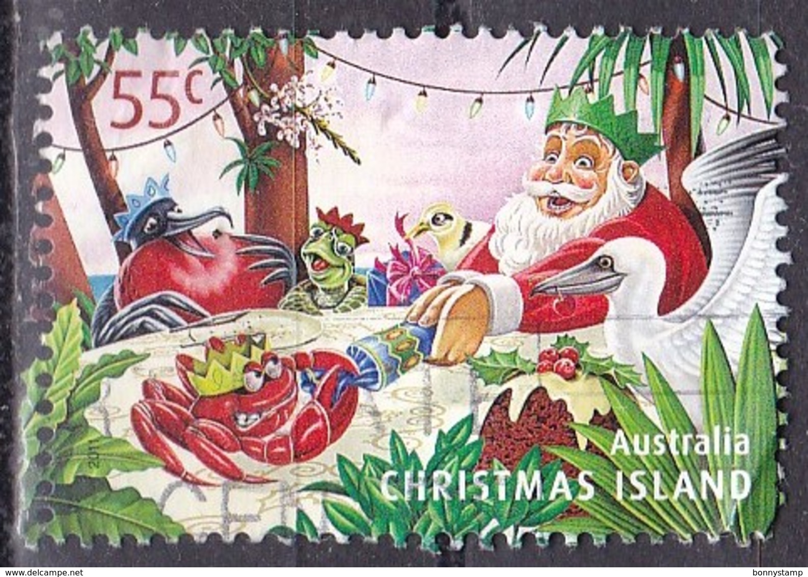 Christmas Island, 2011 - 55c Giving Cracker To Crab - Nr.497 Usato° - Christmas Island