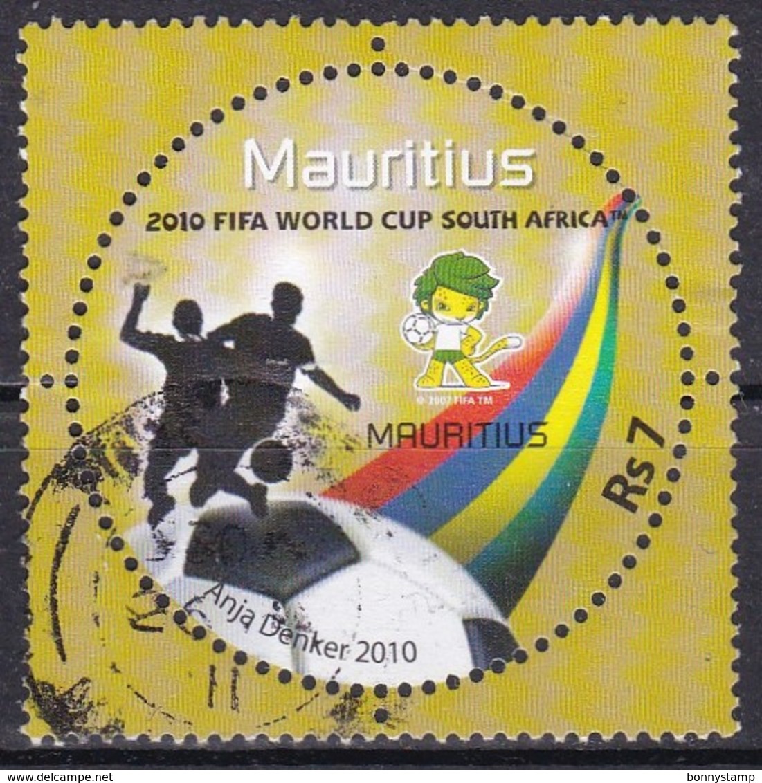Mauritius, 2010 - 7r Coppa Del Mondo - Usato° - Mauritius (1968-...)