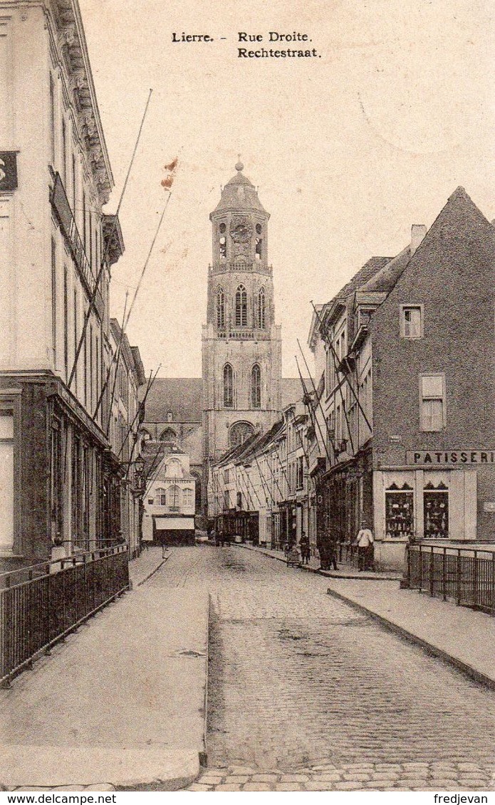 Lierre - Rue Droite / Rechtestraat - Patisserie - Lierre 1908 - Lier