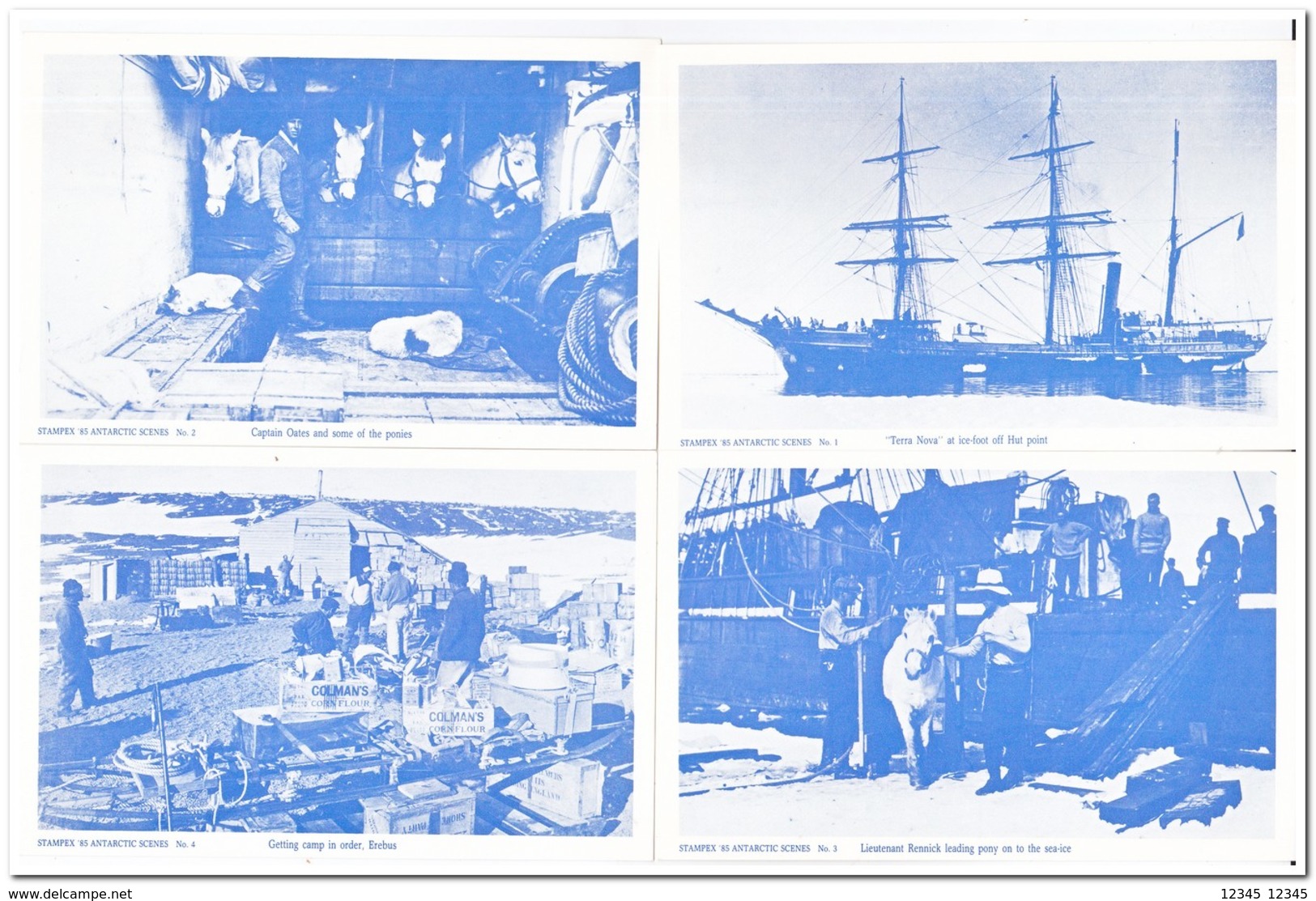 Nieuw Zeeland 1985, Stampex '85, Antarctic Scenes, Complete Set Of 8 - Nieuw-Zeeland