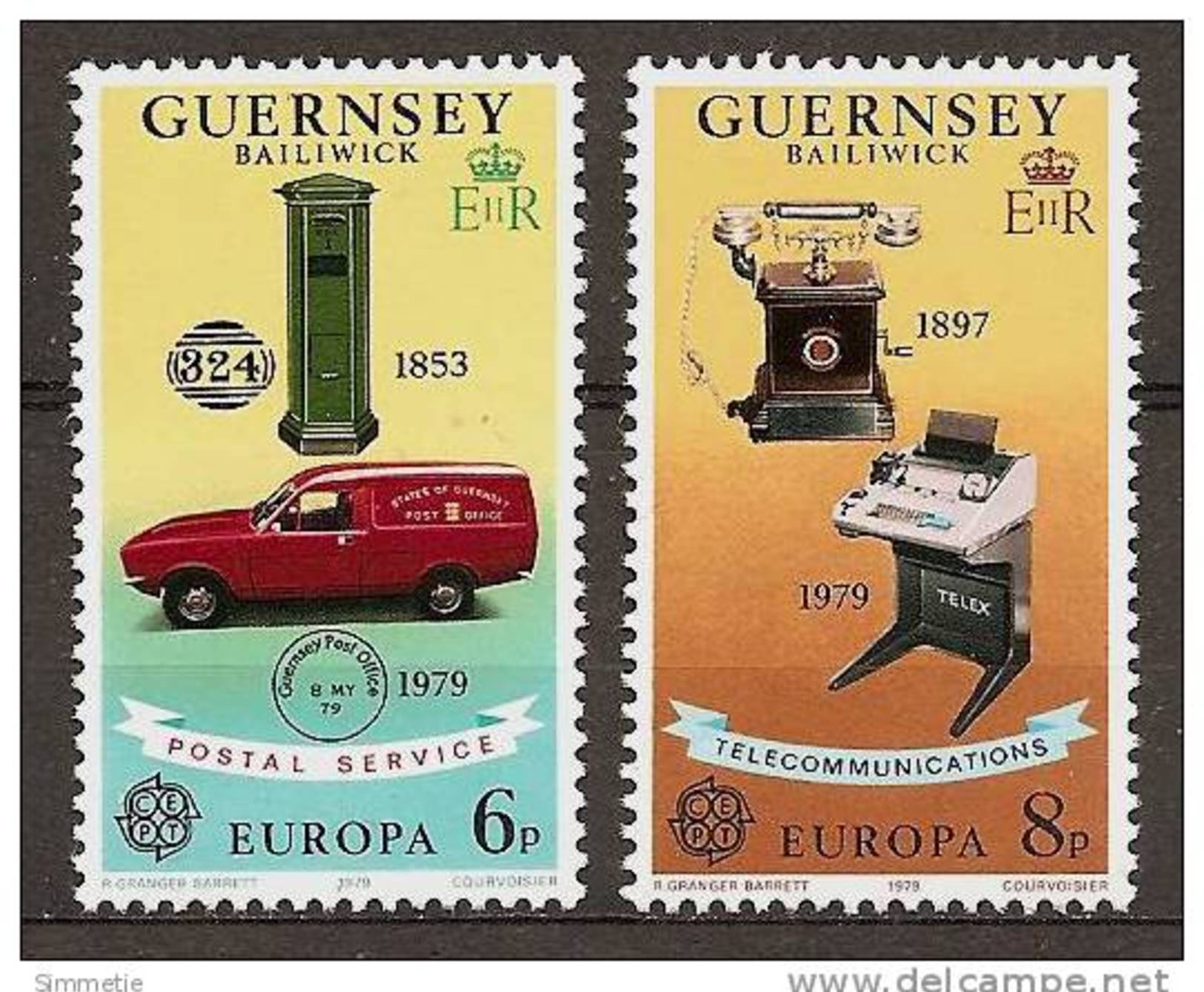 GUERNSEY 1979 - POSTAL HISTORY: Europa Cept - 2v Mi 189-90 MNH ** D355 - Guernsey