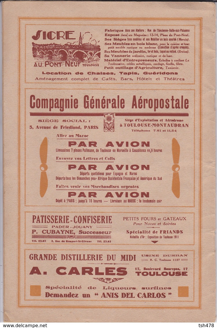 31---TOULOUSE--grand Théatre Du Capitole--programme Officiel Saisson 1930-31--voir 10 Scans - Programmi