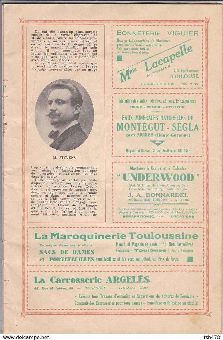 31---TOULOUSE--grand Théatre Du Capitole--programme Officiel Saisson 1930-31--voir 10 Scans - Programmi