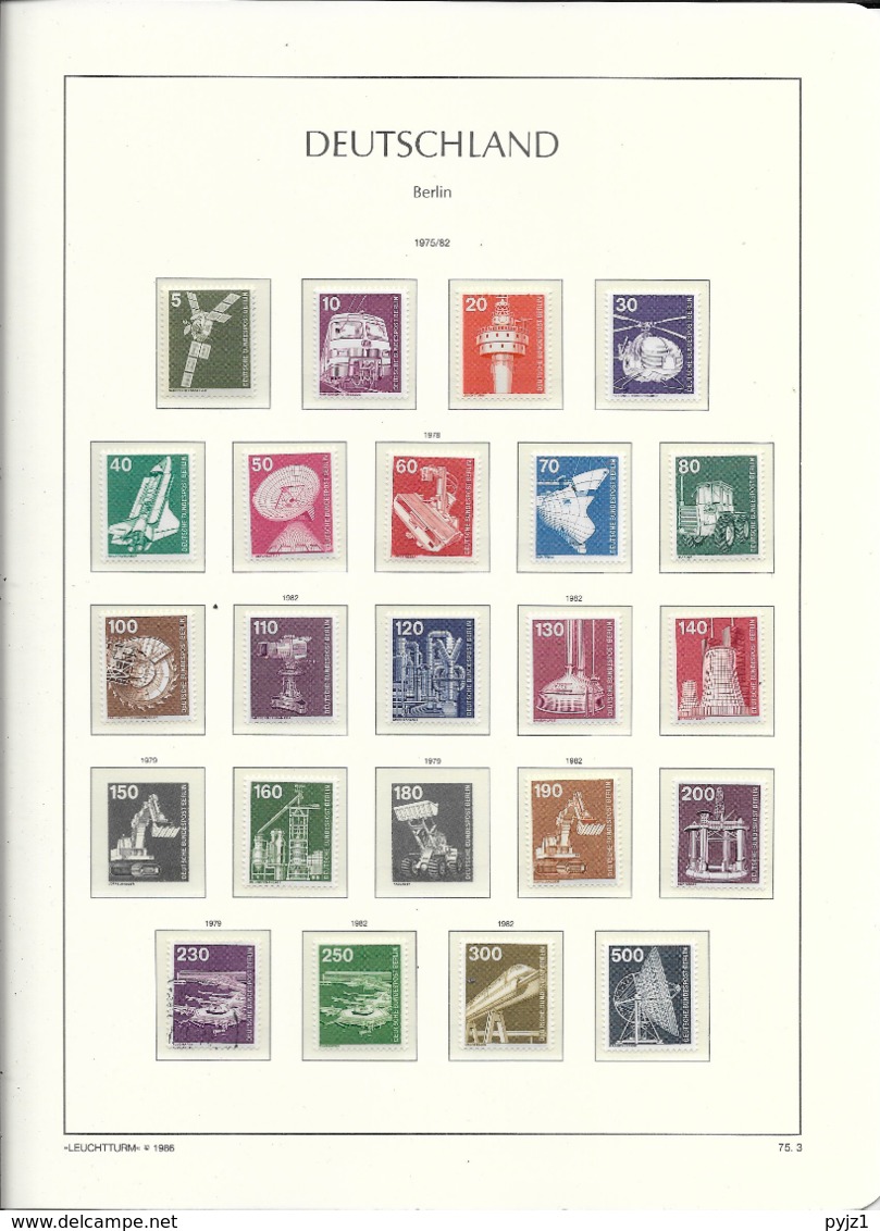 Berlin MNH Collection 1960-1990 In Leuchtturm Album - Collections (with Albums)