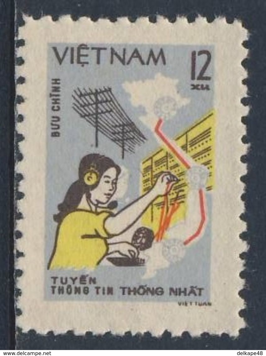 Vietnam 1980 Mi 1123 YT 251 **Telephone Switchboard Operator - Telecommications / Telefonvermittlung - Fernmeldetag - Vietnam