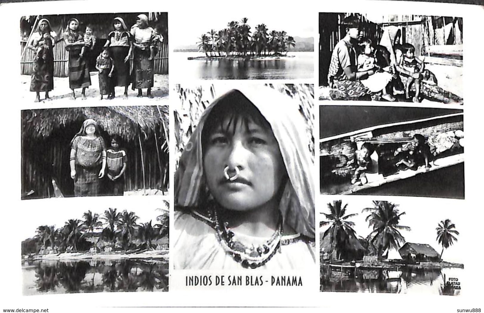 Panama - Indios De San Blas (Multi Views Photo Postcard Kodak) - Panama