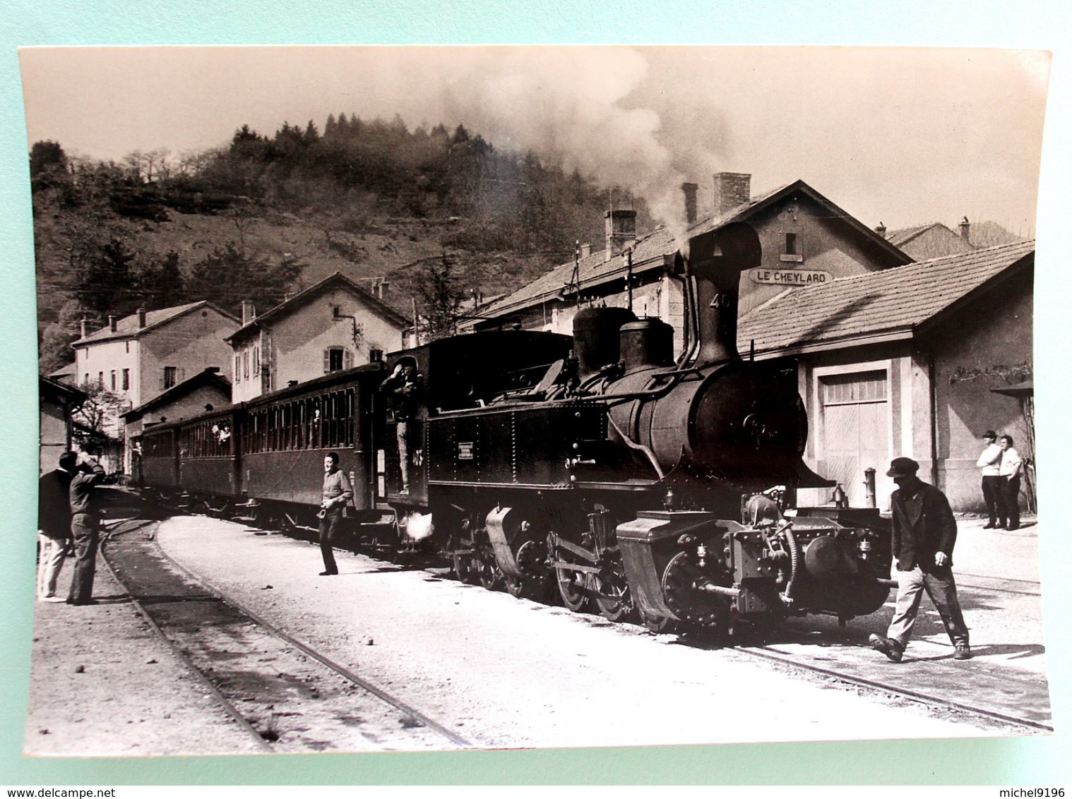 Cpsm Stock Neuf Non Dentelée" Locomotive N°403 Des CFD Le Mastrou En Gare Du Cheylard" Collection C.Schnabel - Gares - Avec Trains