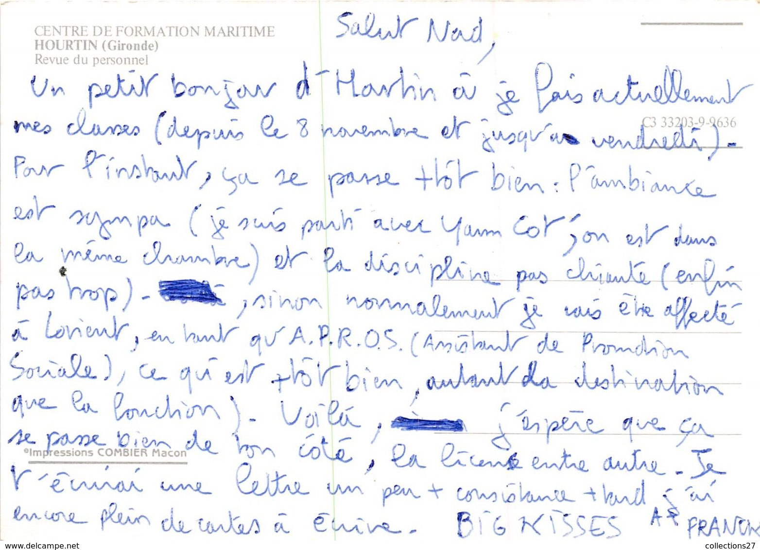 33-HOURTIN- REVUE DU PERSONNEL , CENTRE DE FORMATION MARITINE - Autres & Non Classés