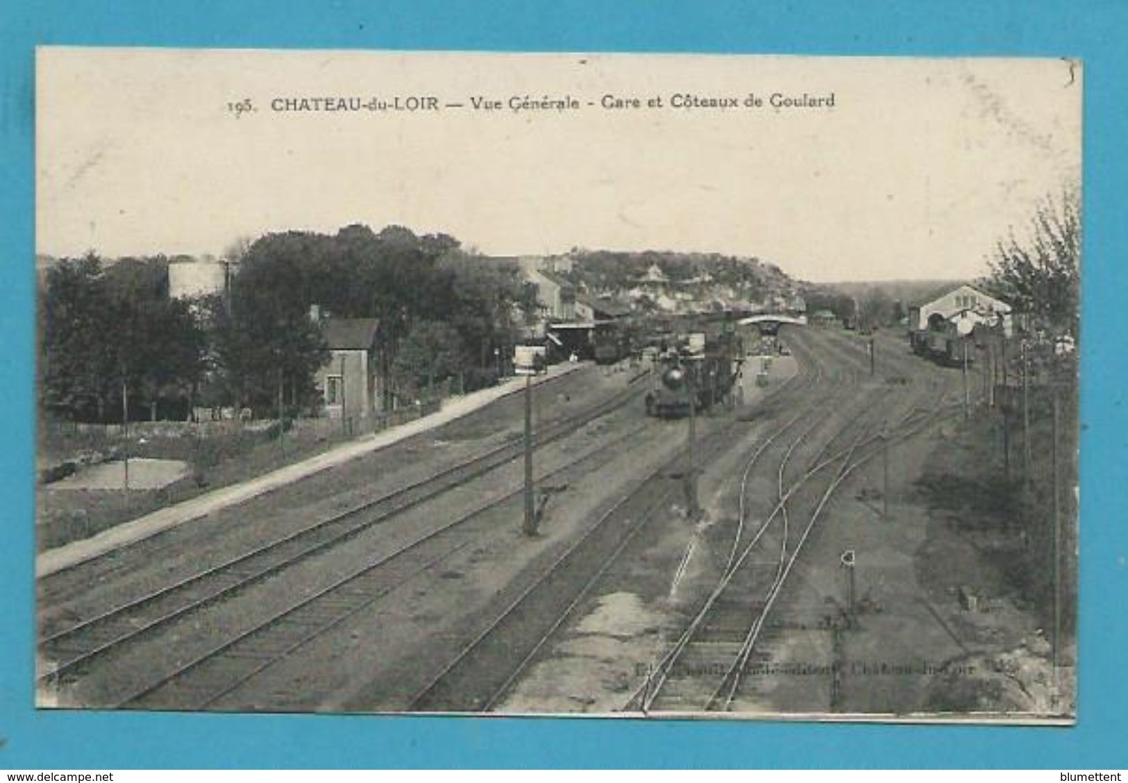 CPA 195 - Chemin De Fer Train Gare CHATEAU-DU-LOIR 72 - Chateau Du Loir