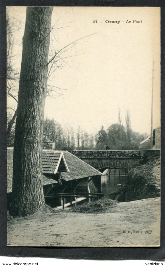 CPA - ORSAY - Le Pont, Animé - Lavoir - Orsay