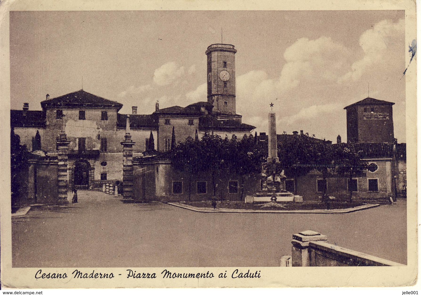 Cesano Maderno Piazza Monumento Ai Caduti Lombardia Italia 1949 - Andere & Zonder Classificatie