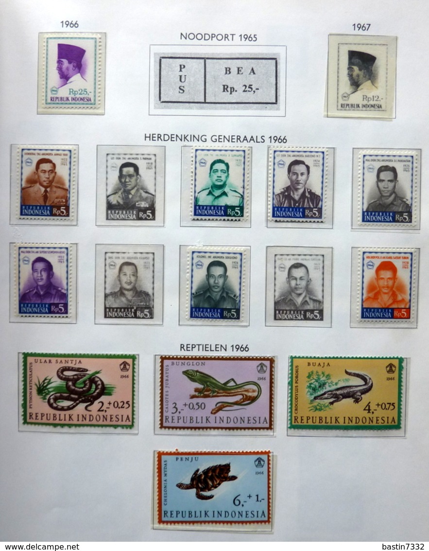 Indonesië/Indonesia collection in 2 binders MNH/MH/Used