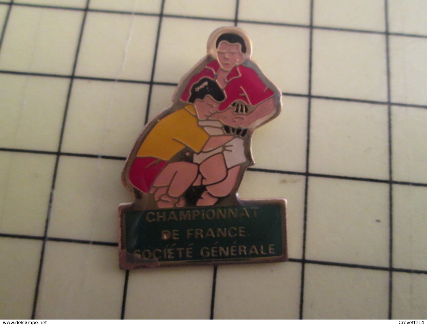 Pin1315a Pin's Pins / Beau Et Rare : SPORTS /  RUGBY CHAMPIONNAT DE FRANCE SOCIETE GENERALE - Rugby