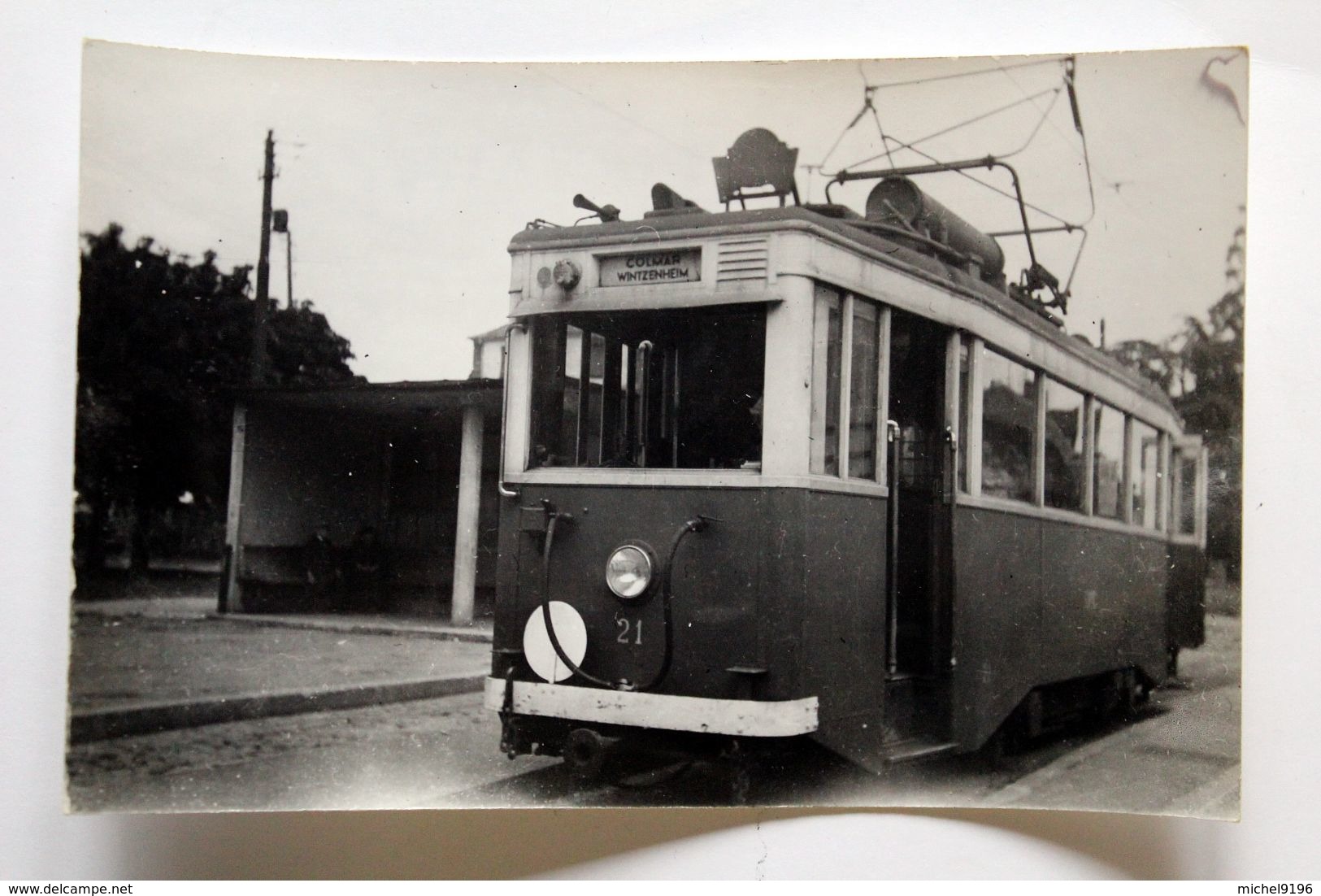 CP Photo Tramway N° 21 De Colmar Col Schnabel - Tramways