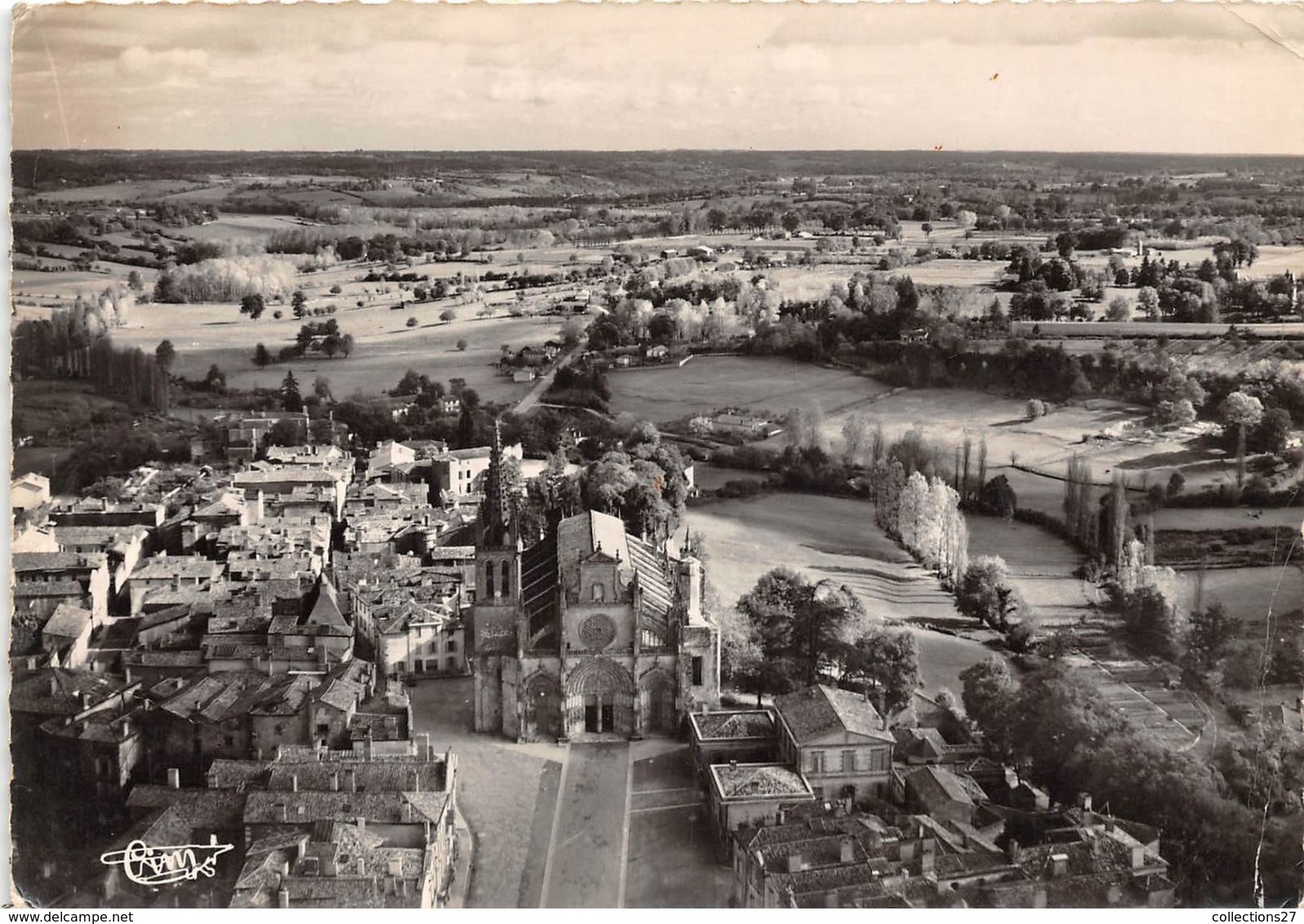 33-BAZAS-VUE AERIENNE GENERALE - Bazas