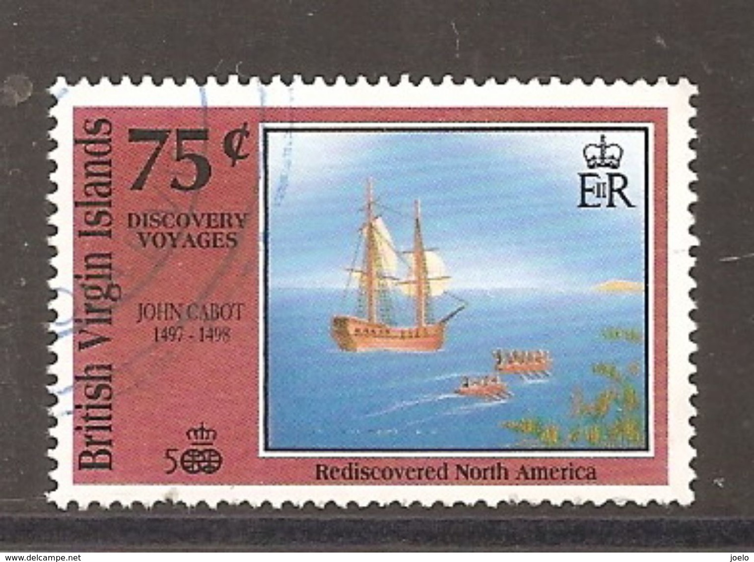 BRITISH VIRGIN ISLANDS 1998 JOHN CABOT VOYAGES OF DISCOVERY 500th ANNIV - Iles Vièrges Britanniques