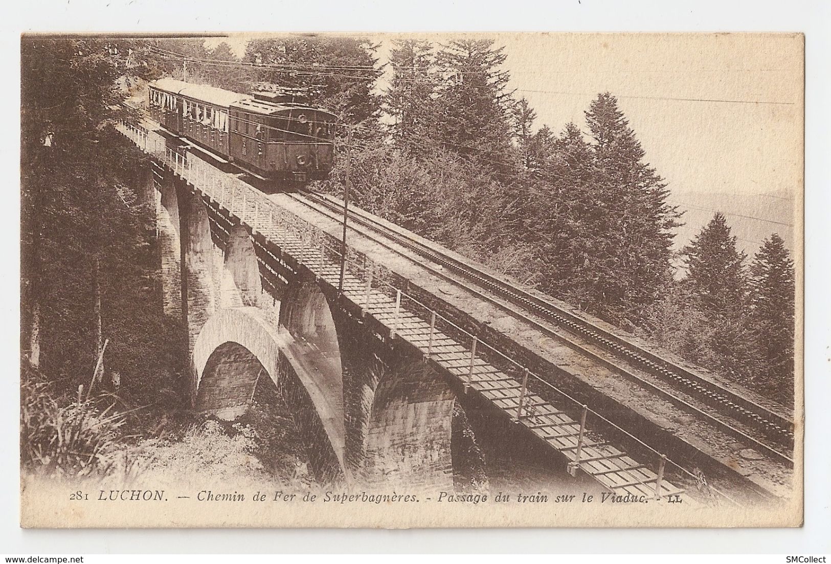 31 Luchon, Chemin De Fer De Superbagnères, Passage Sur Le Viaduc (232) - Luchon