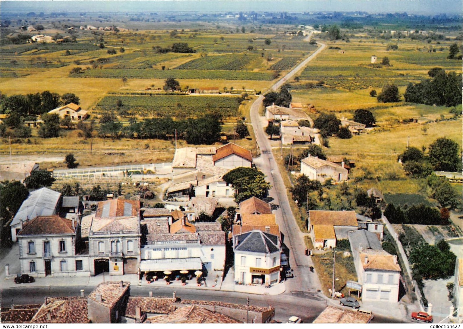 33-LE PONTET-D'EYRANS- VUE AERIENNE LE CENTRE AVEC L'HÔTEL DES VOYAGEURS - Autres & Non Classés