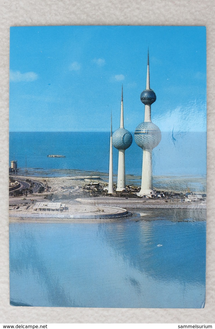 (10/1/76) AK "Kuwait" An Aerial View Of Kuwait Towers - Koeweit