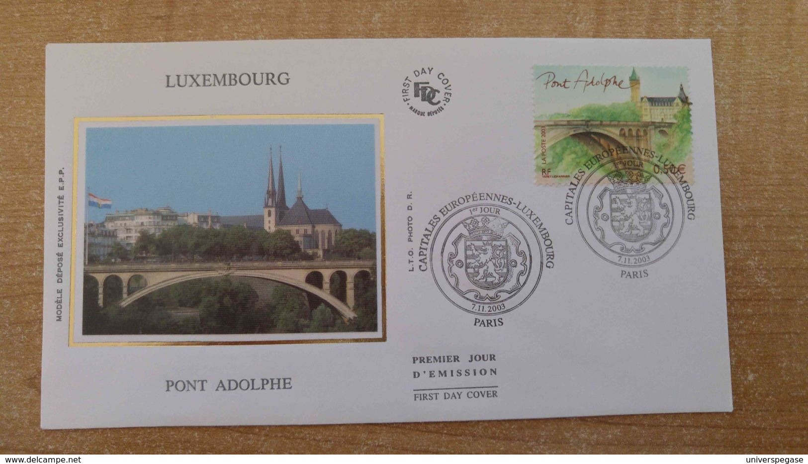 FDC - N°3627 -  Luxembourg - Pont Adolphe - 2000-2009