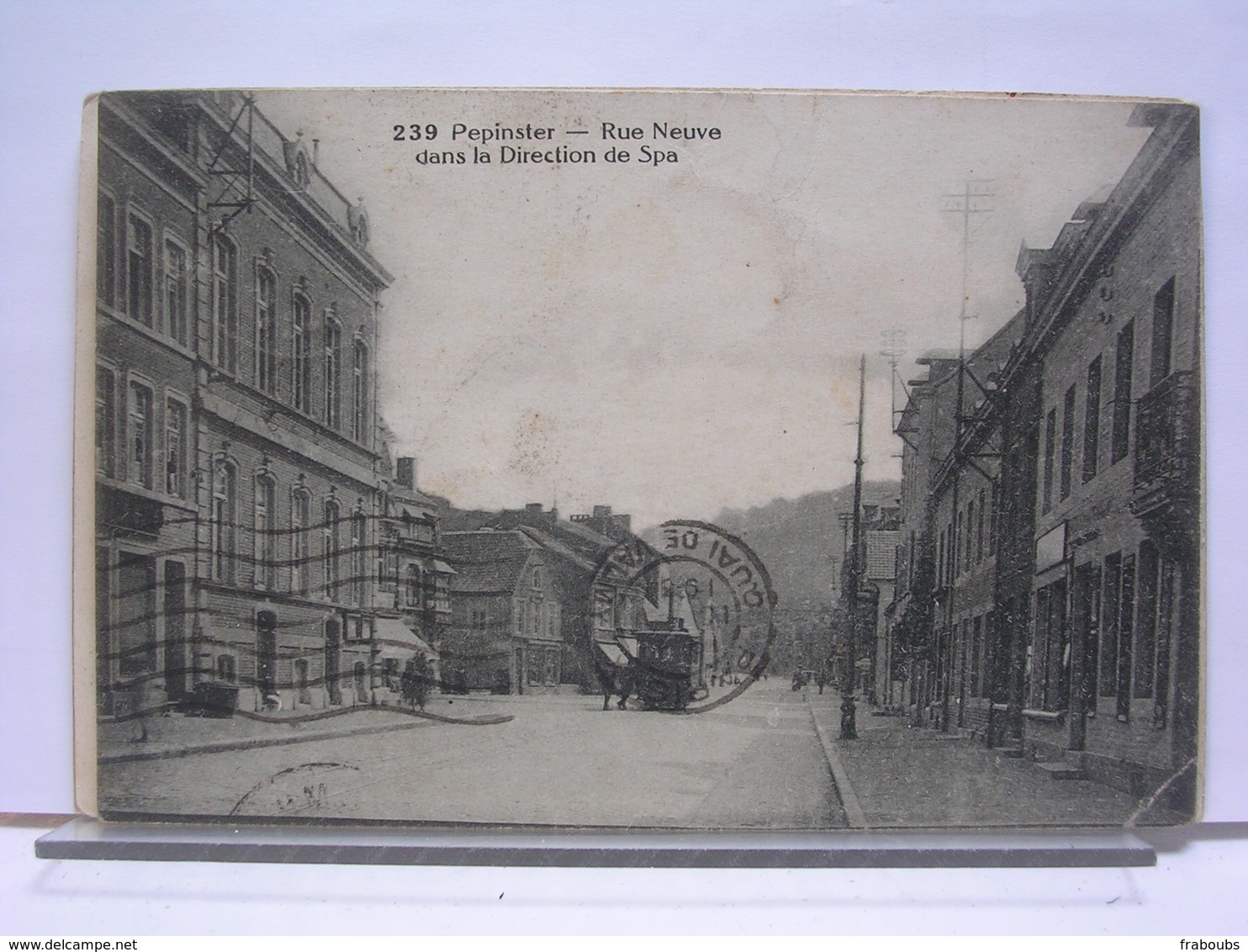 BELGIQUE - PEPINSTER - RUE NEUVE DANS LA DIRECTION DE SPA - ANIMEE - 1931 - Pepinster