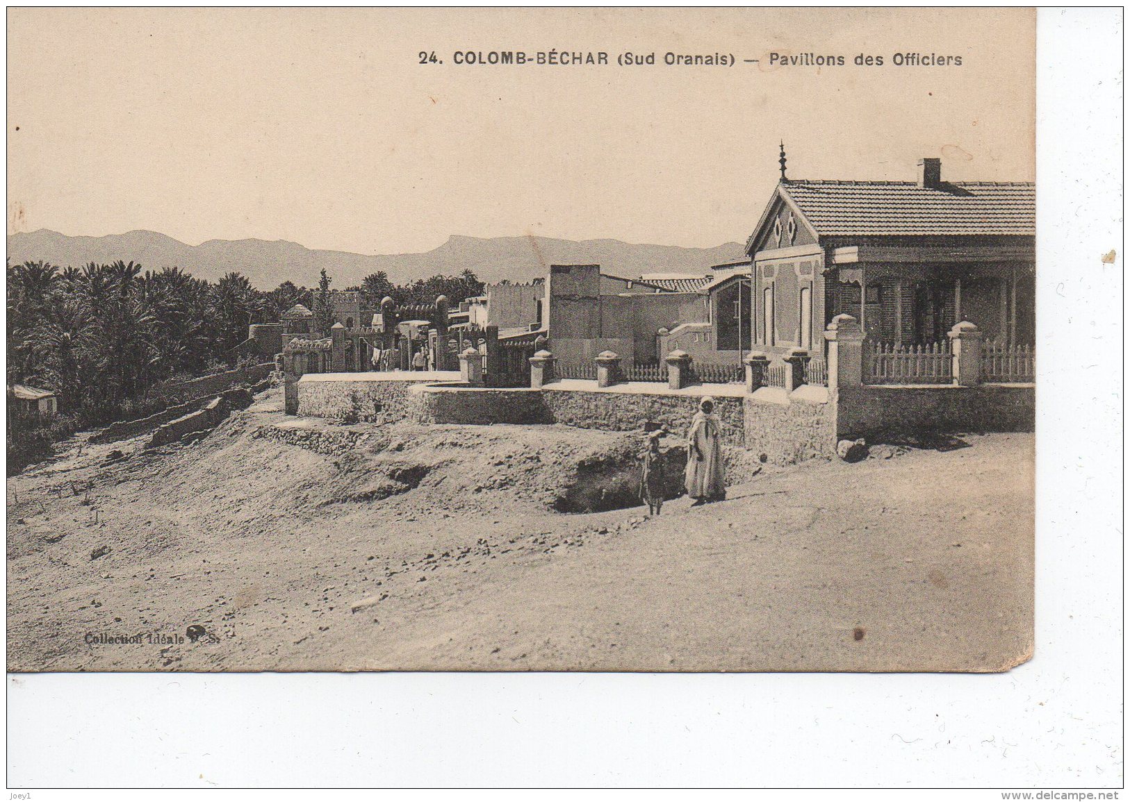 Cpa Colomb Béchar Pavillons Des Officiers - Bechar (Colomb Béchar)