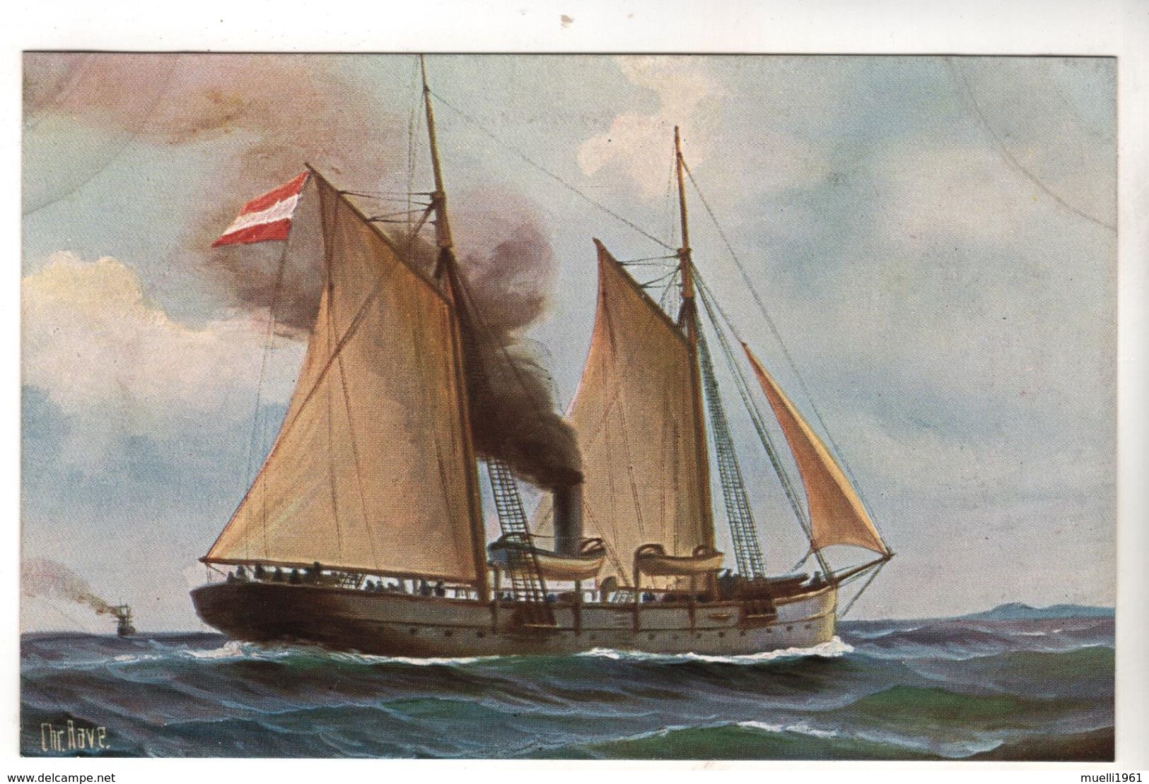 Nr.+  231,  "Marine-Galerie", Kanonenboot "von Der Tann" 1849 - Warships