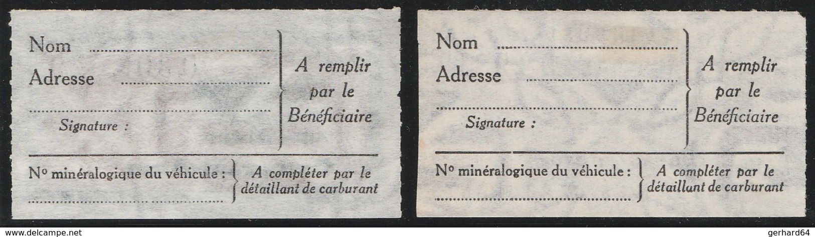 Carburant Auto - Dix Litres - 2e Et 3e Série - Très Beaux (Lot Fiscal 55) - Andere & Zonder Classificatie