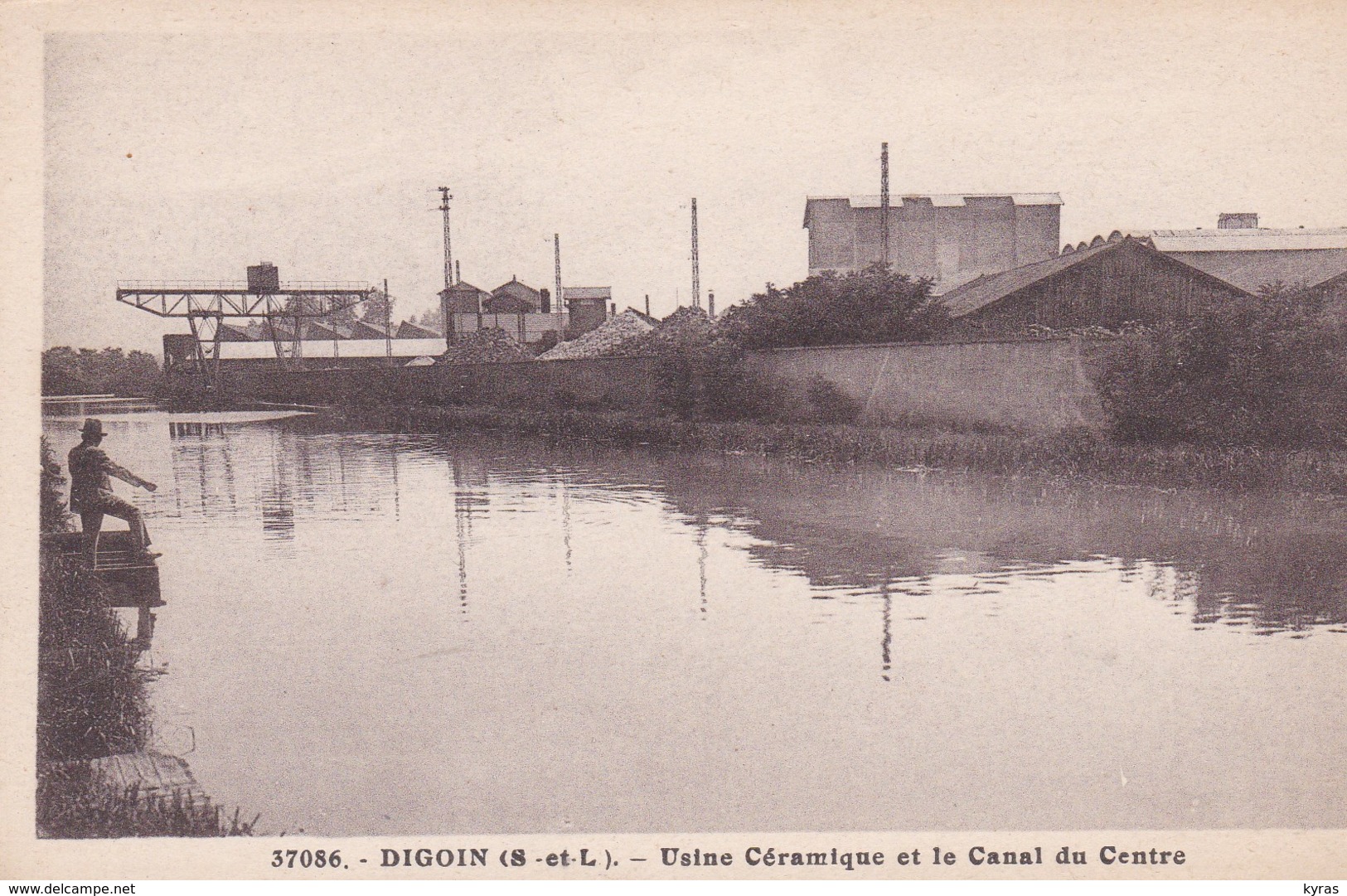 DIGOIN (71) Usine Céramique Et Le Canal Du Centre - Digoin