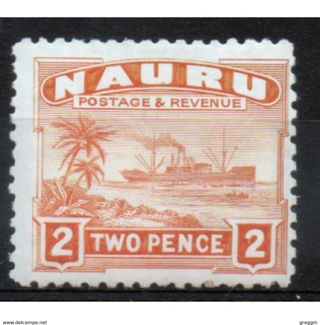 Nauru  2d Definitive Stamp From 1924.  This Stamp Is Catalogue Number 29a And Is In Mounted Mint Condition. - Nauru