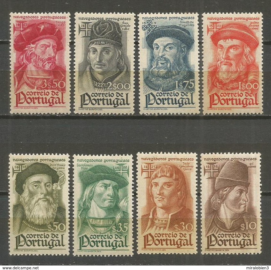 PORTUGAL YVERT NUM. 655/662 ** SERIE COMPLETA SIN FIJASELLOS - Ungebraucht