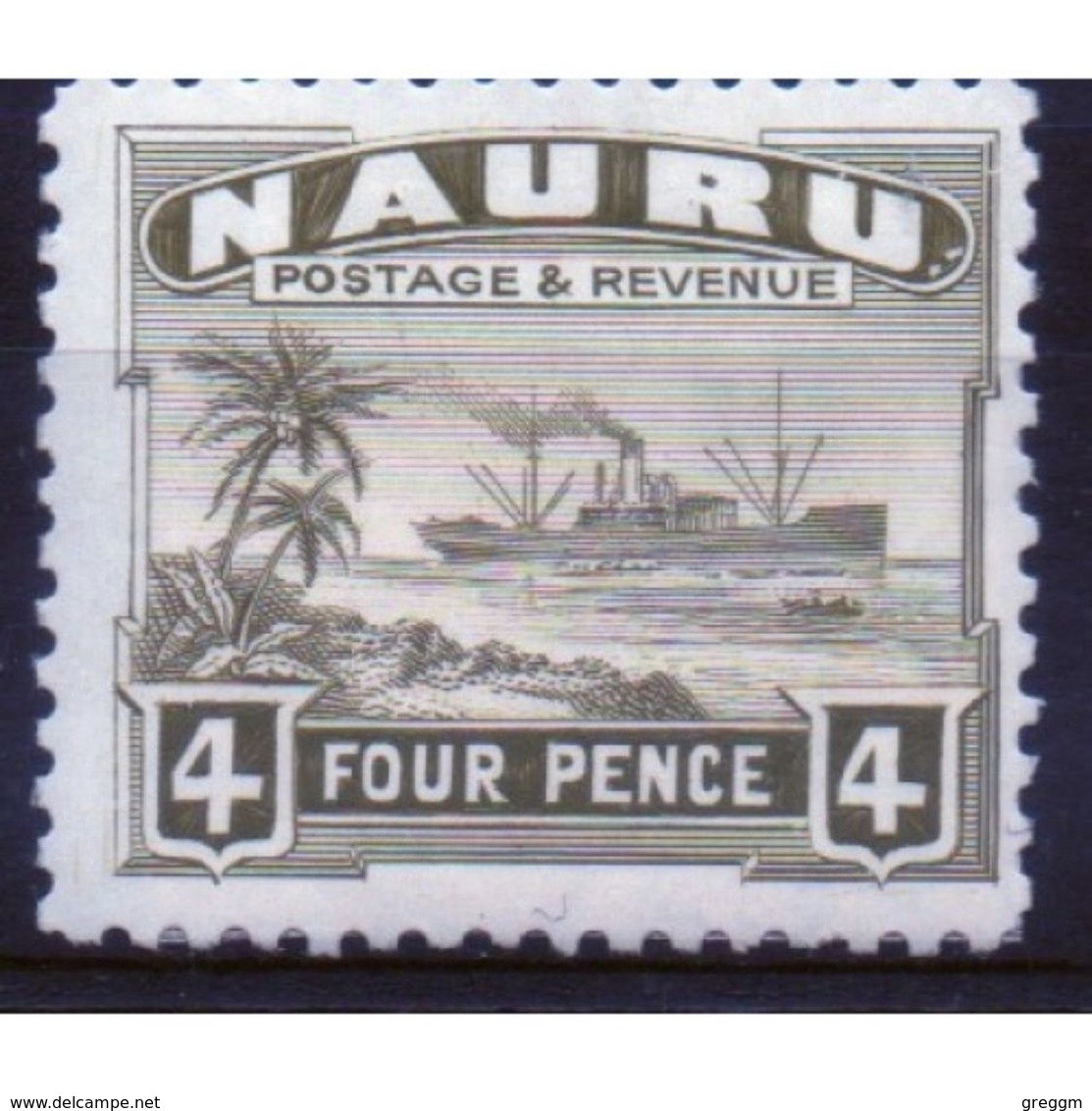 Nauru 4d Definitive Stamp From 1924.  This Stamp Is Catalogue Number 32a And Is In Mounted Mint Condition. - Nauru