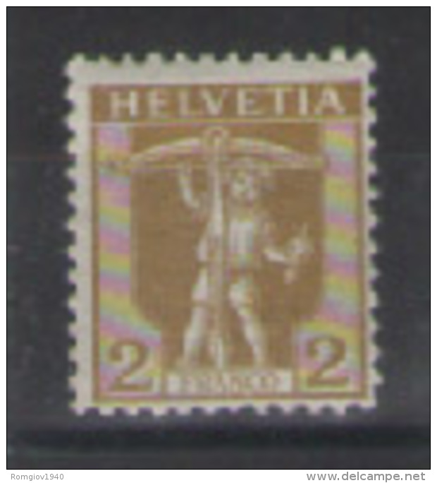 SVIZZERA -1907 WALTER TELL UNIF. 113 MLH VF - Nuovi