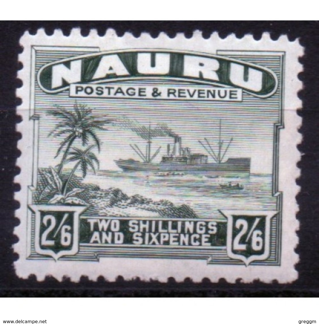 Nauru 2/6d Definitive Stamp From 1924.  This Stamp Is Catalogue Number 37b And Is In Mounted Mint Condition - Nauru