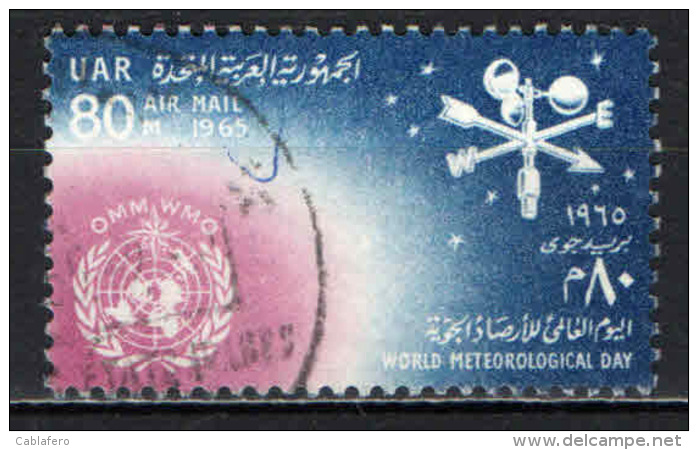 EGITTO - 1965 - Weather Vane, Anemometer And WMO Emblem - Fifth World Meteorological Day - USATO - Posta Aerea