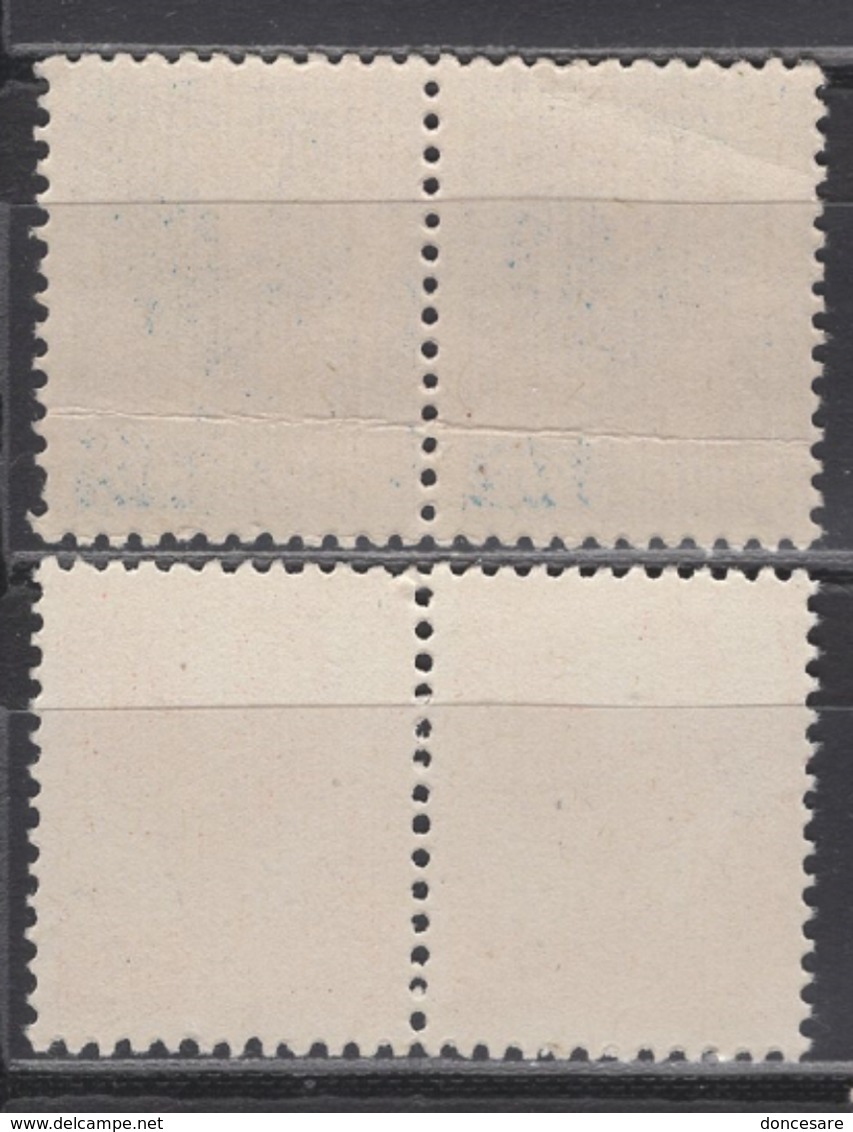 FRANCE 1944 - 2 PAIRES Y.T. N° 632 / 633  - NEUFS** - Unused Stamps