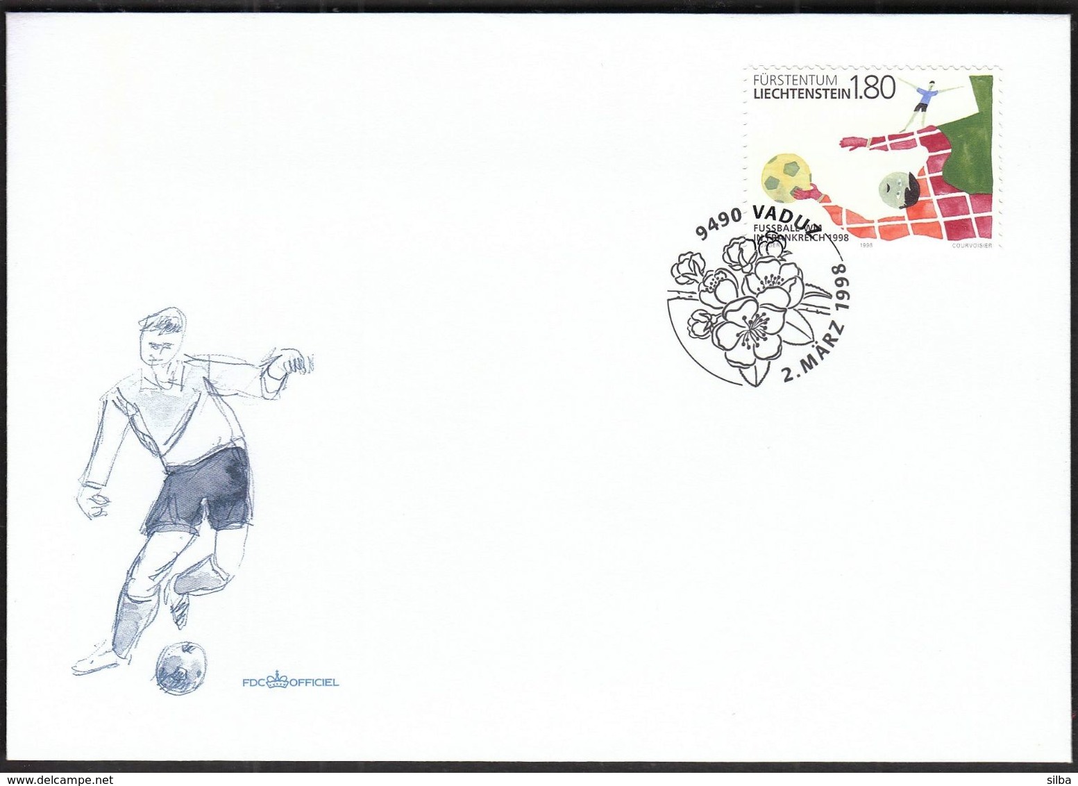 Liechtenstein 1998 / Football World Cup - France / FDC - FDC