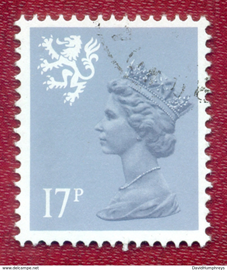 Great Britain GB Regional Scotland 1971 - 1993 17p Grey Blue Machin Used - Scotland